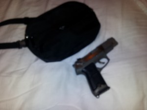 My Concealed Carry Gun, a Ruger P90, a semi-auto 45,  copyright 2014 John J. Rigo